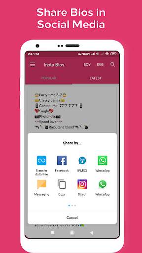Bios Idea - Bios for Instagram - Quotes & Bios screenshot 20