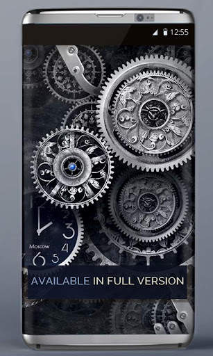 FREE Black Clock LiveWallpaper screenshot 5