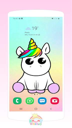 Kawaii Unicorn wallpapers cute background screenshot 5