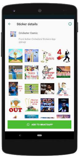 Indian Cricketer Sticker 2020 - WAStickerApps screenshot 7