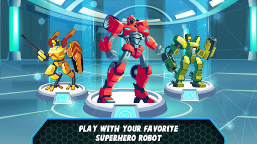 Super Hero Runner- Robot Games screenshot 1