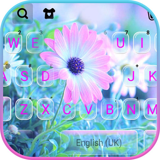 Soft Pink Flower Tastaturhintergrund icon