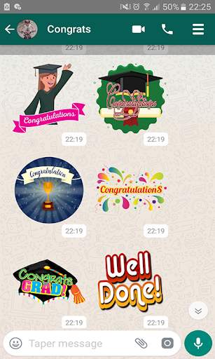 Congrats Stickers For Whatsapp screenshot 5