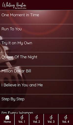 Whitney Houston Song Collection screenshot 4