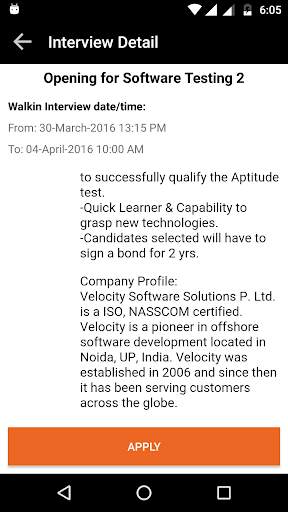 Velocity Interview App screenshot 5