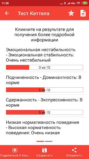 Псиxoлогические тесты скриншот 3