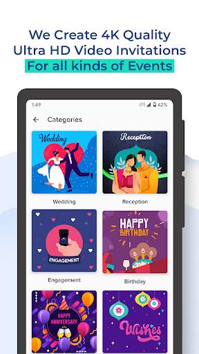 Video Invitation Maker App screenshot 2