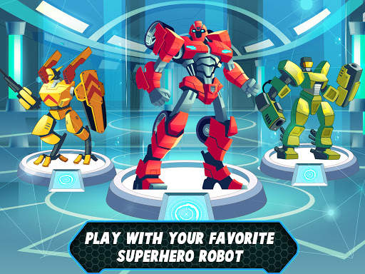 Super Hero Runner- Robot Games screenshot 6