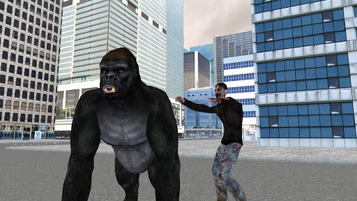 Real Gorilla vs Zombies - City screenshot 1