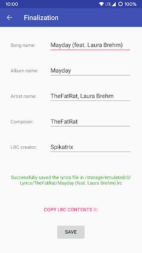LRC Editor screenshot 5