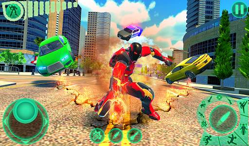 Transform Robot Flying Hero: Fire Hero Robot Games screenshot 5