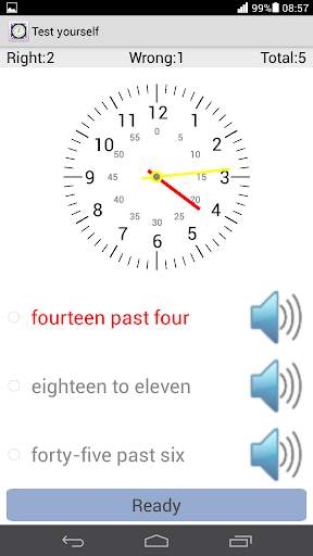 Tell Time In English 5 تصوير الشاشة