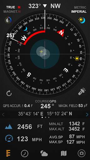 Compass 54 (All-in-One GPS, Weather, Map, Camera) screenshot 2
