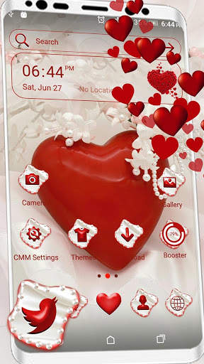 Pearl Heart Launcher Theme screenshot 1