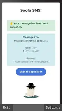 Soofa Spoof SMS screenshot 2