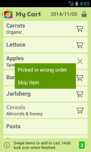 Markit Grocery Shopping List screenshot 1