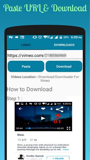 HD Video Downloader for vimeo screenshot 1