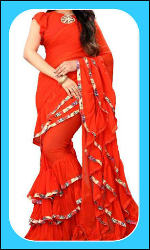 Women Fashion Ruffle Saree App Free screenshot 12