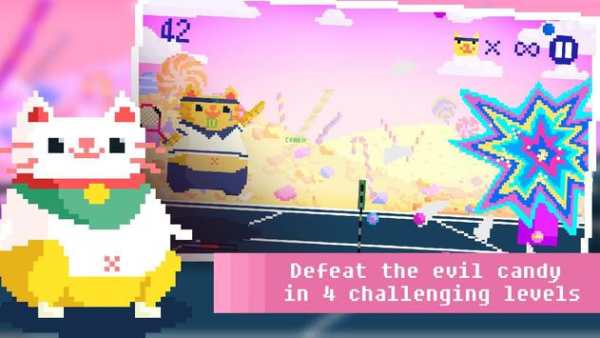 Candy Cat Tennis – 8-bit bash screenshot 3