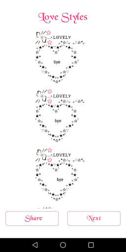 Love Styles: Long ASCII love styles share free screenshot 4