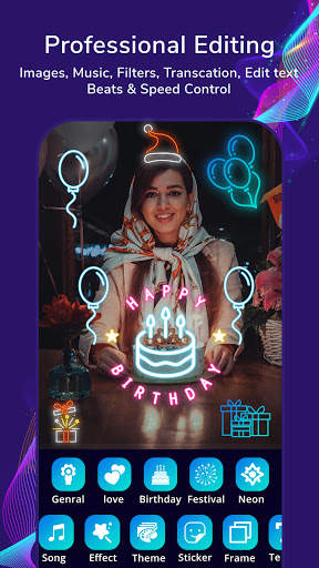 PicartBit Particle.ly Video Status Maker & Editor स्क्रीनशॉट 3