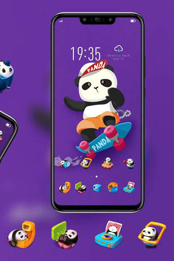 Panda theme for animal best launcher HD V15 Pro screenshot 3