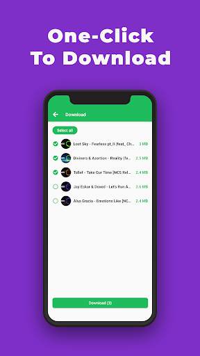 Music Downloader -Music Player 3 تصوير الشاشة