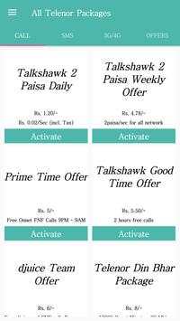 My Telenor Packages 2018 screenshot 1