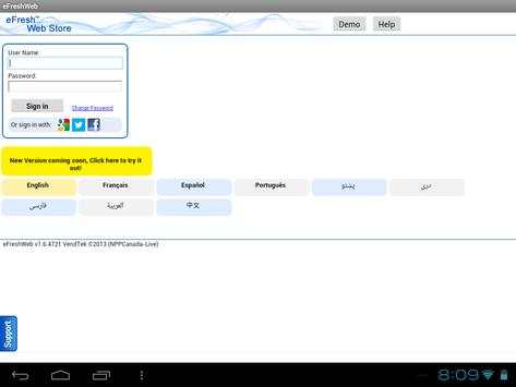 eFresh Web Store screenshot 3