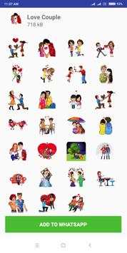 Stickers for love chatting messenger screenshot 2