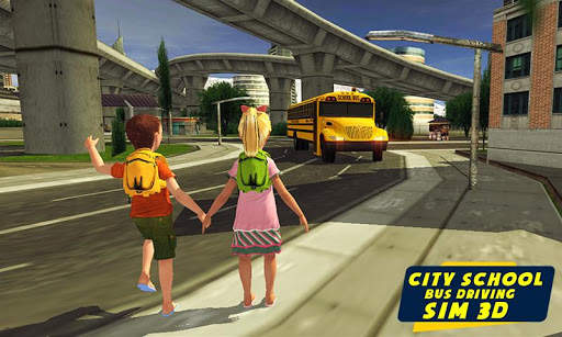 City High School Bus Driving Simulator 2018 screenshot 4