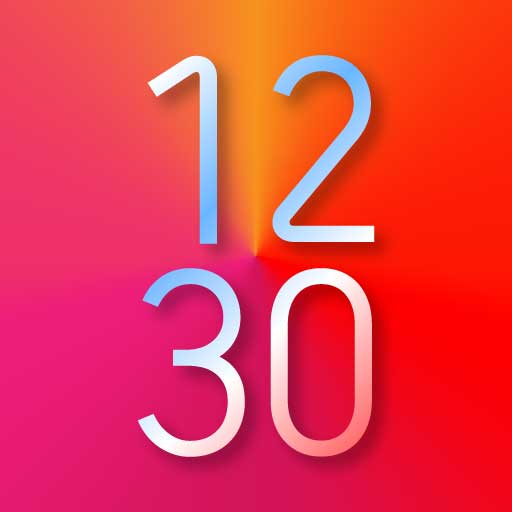 Simple Gradient Clock Widget icon