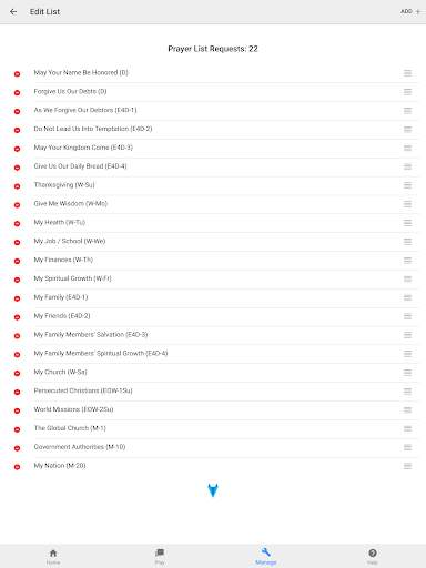 Pray Through Prayer List App screenshot 13