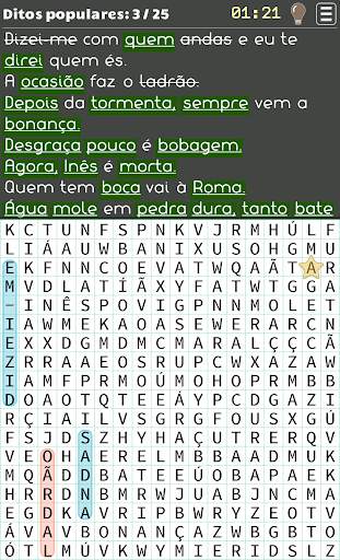 Caça Palavras - em brasileiro screenshot 1