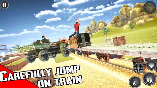 Train Shooting Game: Free Fire Train Gold Robbery screenshot 3