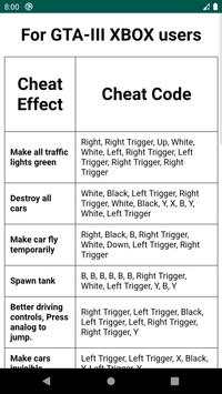 Cheats for GTA III screenshot 3