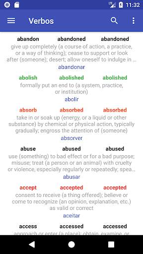 English Verbs screenshot 1