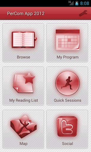 PerCom App 2012 screenshot 1