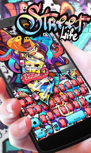 Street Life GO Keyboard  Theme स्क्रीनशॉट 3