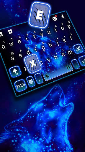 Wolf Night Keyboard Theme screenshot 2