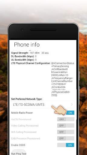 Select and Force 4G only WCDMA and LTE only screenshot 5