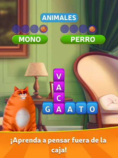 🔥Kitty Scramble: Pilas de palabras screenshot 7