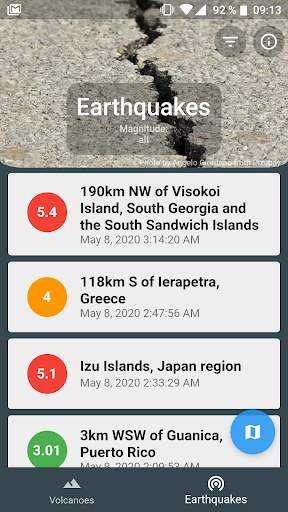 Volcano & Earthquake - Info, Maps, News screenshot 6