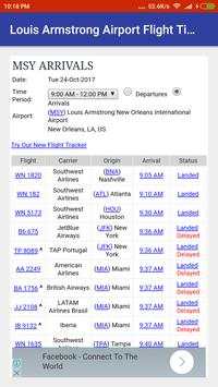 Louis Armstrong Airport Flight Time screenshot 3