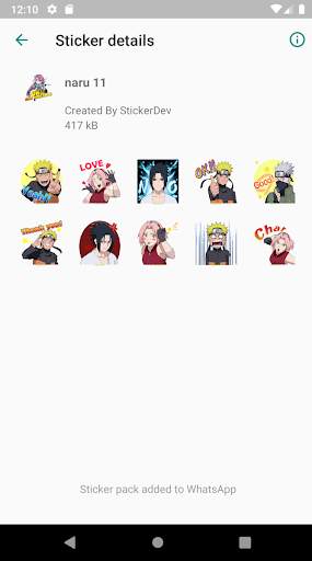 WastickerApps naruto screenshot 4