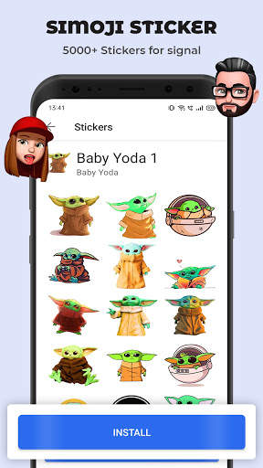 Simoji Stickers for Signal screenshot 6