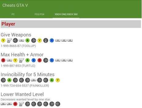 Cheats for GTA 5 screenshot 5