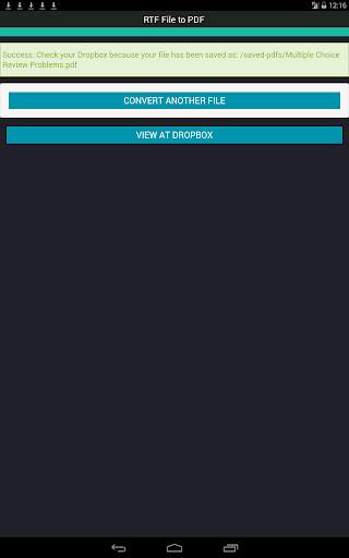 RTF File to PDF 24 تصوير الشاشة