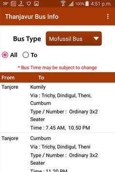 Thanjavur Bus Info screenshot 4