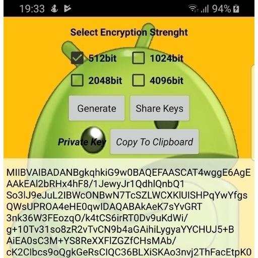 Public/Private Keys Generator 1 تصوير الشاشة